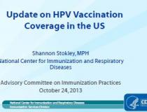 Update on HPV Vaccination Coverage in the United States
